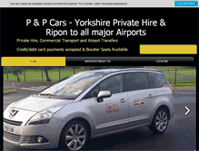 Tablet Screenshot of pandpcars.co.uk
